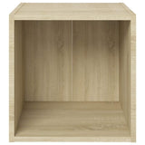 Vidaxl tv-meubel 37x35x37 cm bewerkt hout sonoma eikenkleurig