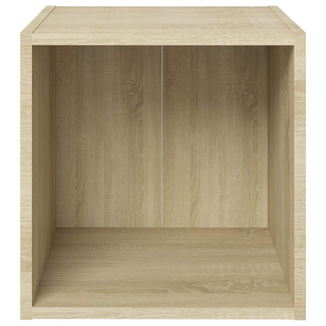 Vidaxl tv-meubel 37x35x37 cm bewerkt hout sonoma eikenkleurig