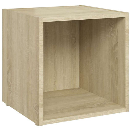 Vidaxl tv-meubelen 2 st 37x35x37 cm bewerkt hout sonoma eikenkleurig