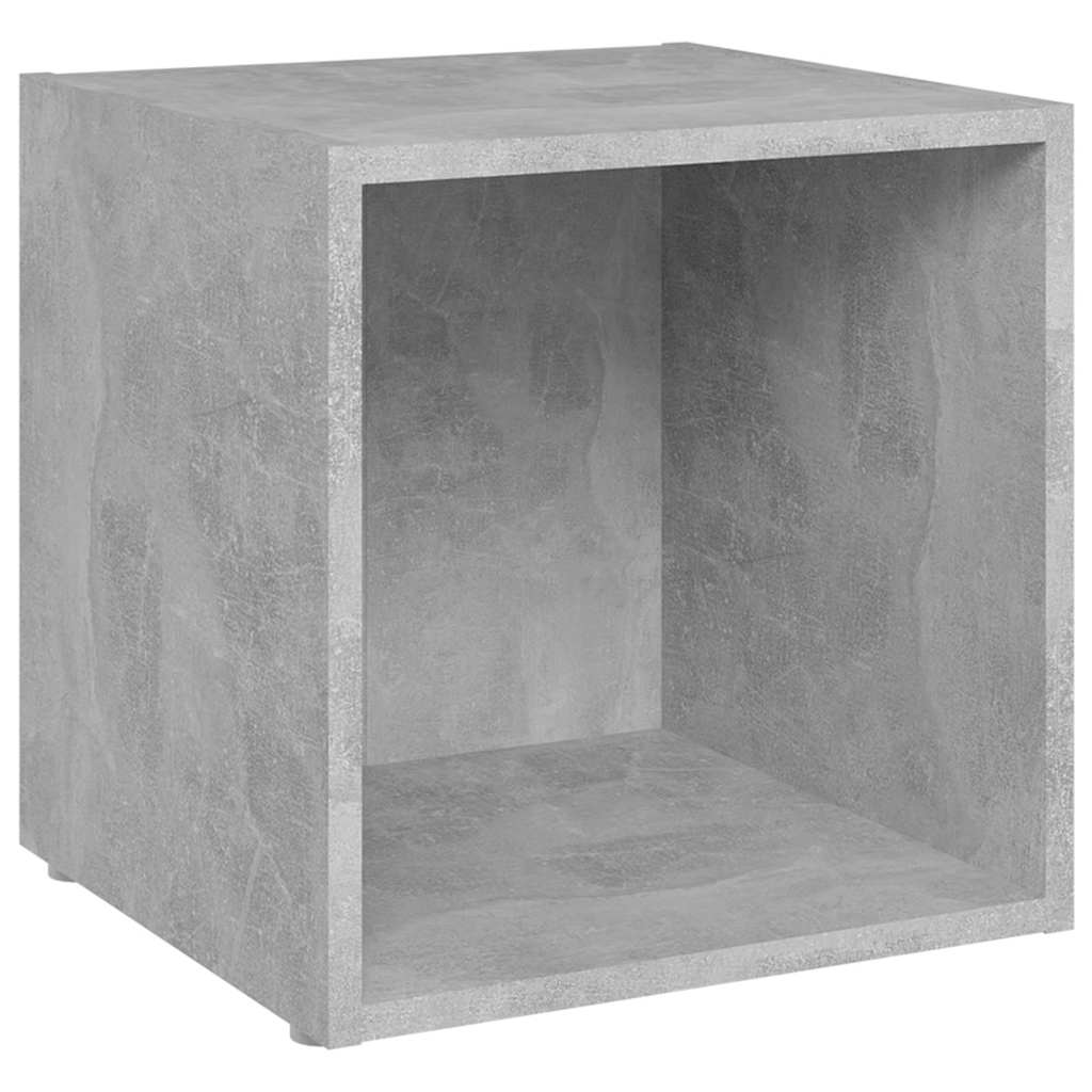 Vidaxl tv-meubelen 4 st 37x35x37 cm bewerkt hout betongrijs