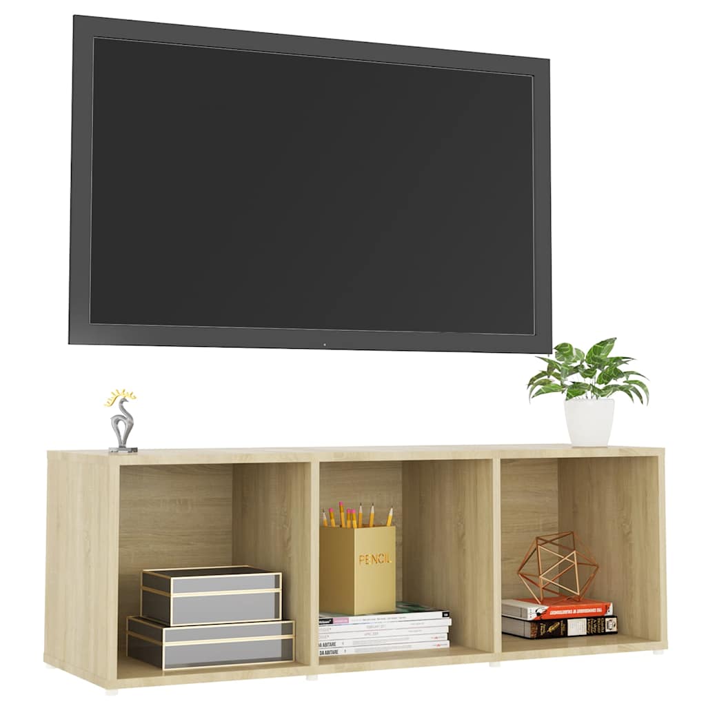 Vidaxl tv-meubel 107x35x37 cm bewerkt hout sonoma eikenkleurig