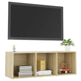 Vidaxl tv-meubel 107x35x37 cm bewerkt hout sonoma eikenkleurig