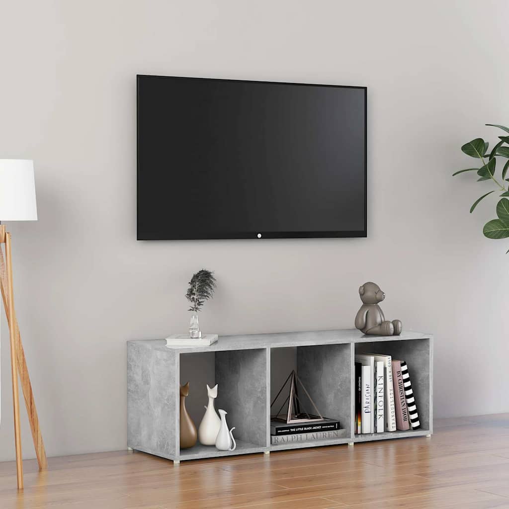 Vidaxl tv-meubel 107x35x37 cm bewerkt hout betongrijs
