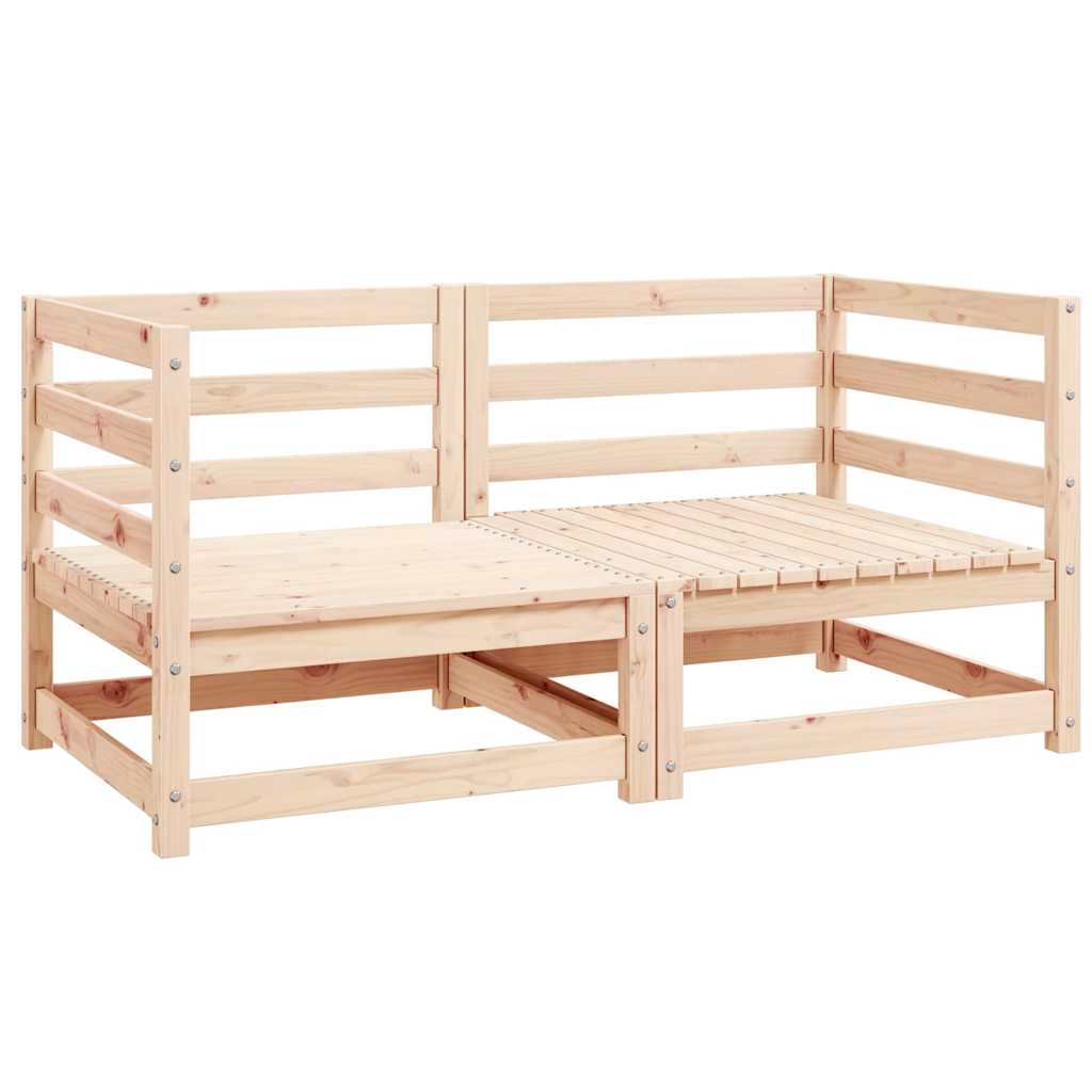 Vidaxl tuinhoekbanken 2 st massief grenenhout