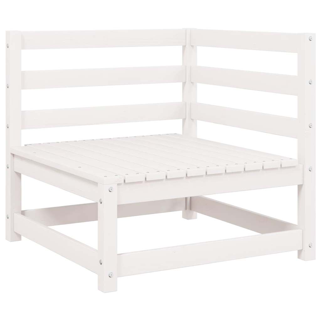 Vidaxl 2-delige loungeset met kussens massief grenenhout wit
