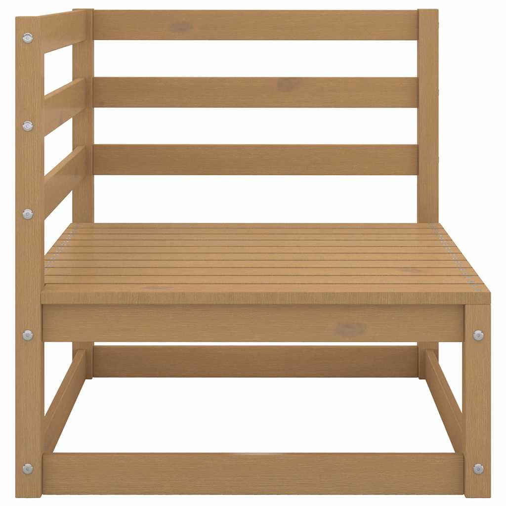Vidaxl 2-delige loungeset met kussens grenenhout honingbruin