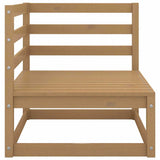 Vidaxl 2-delige loungeset met kussens grenenhout honingbruin