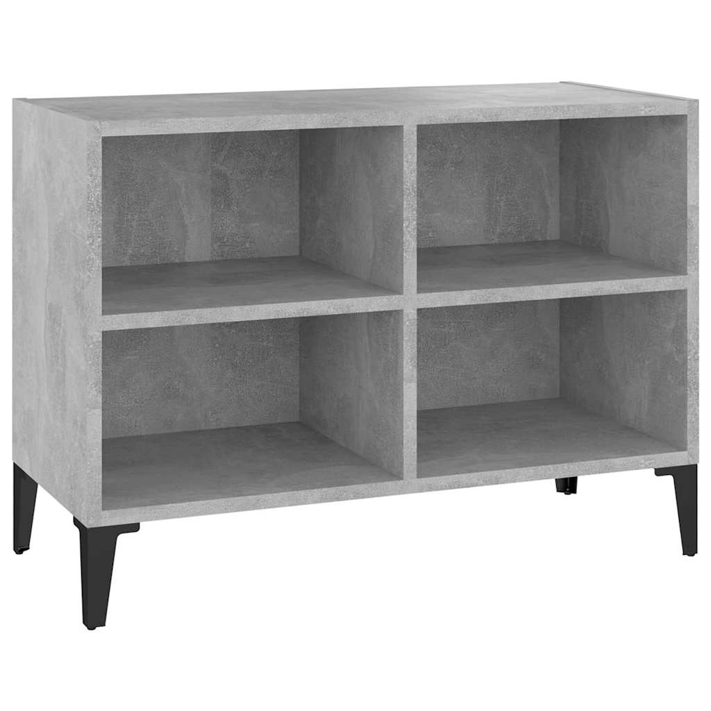 Vidaxl tv-meubel met metalen poten 69,5x30x50 cm betongrijs