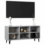 Vidaxl tv-meubel met metalen poten 103,5x30x50 cm betongrijs