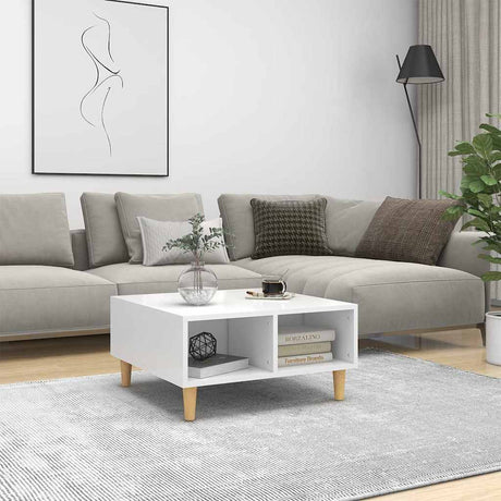 Vidaxl salontafel 60x60x30 cm bewerkt hout wit