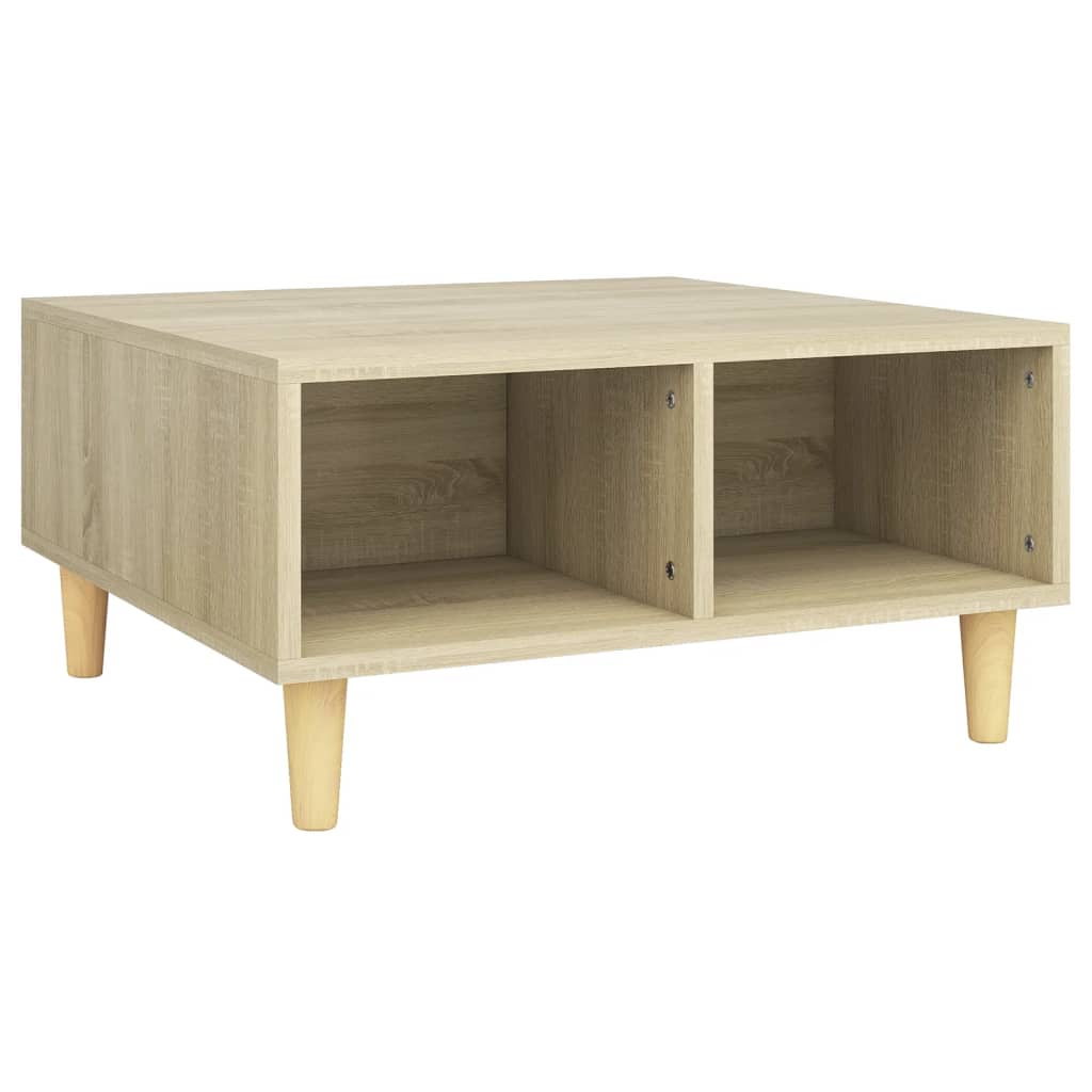 Vidaxl salontafel 60x60x30 cm bewerkt hout sonoma eikenkleurig
