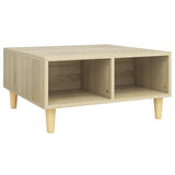Vidaxl salontafel 60x60x30 cm bewerkt hout sonoma eikenkleurig