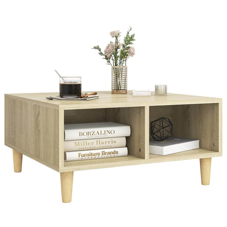 Vidaxl salontafel 60x60x30 cm bewerkt hout sonoma eikenkleurig