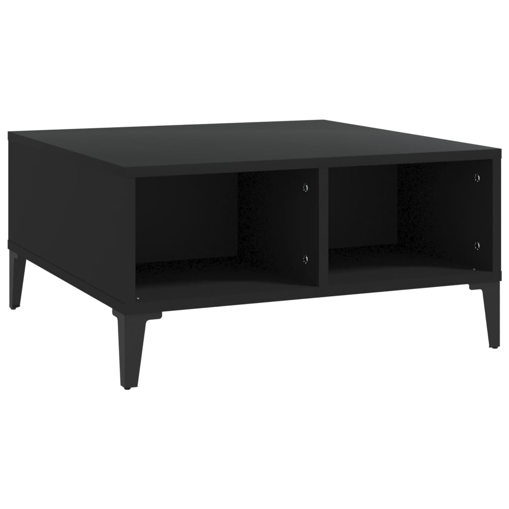 Vidaxl salontafel 60x60x30 cm bewerkt hout zwart