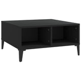 Vidaxl salontafel 60x60x30 cm bewerkt hout zwart