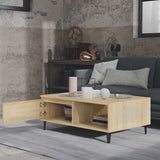 Vidaxl salontafel 90x60x35 cm bewerkt hout sonoma eikenkleurig