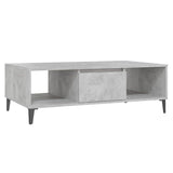 Vidaxl salontafel 103,5x60x35 cm bewerkt hout betongrijs