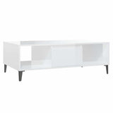 Vidaxl salontafel 103,5x60x35 cm bewerkt hout hoogglans wit