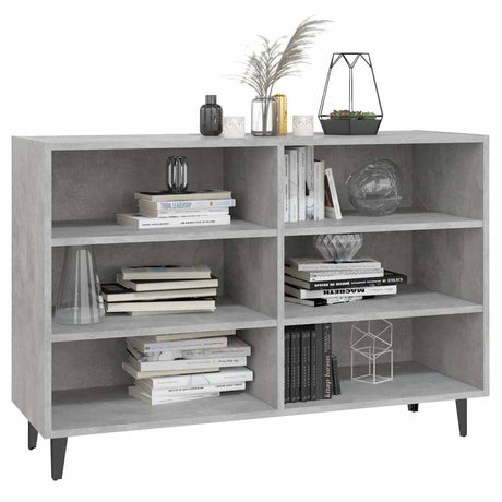 Vidaxl dressoir 103,5x35x70 cm bewerkt hout betongrijs