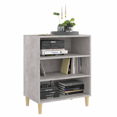 Vidaxl dressoir 57x35x70 cm bewerkt hout betongrijs