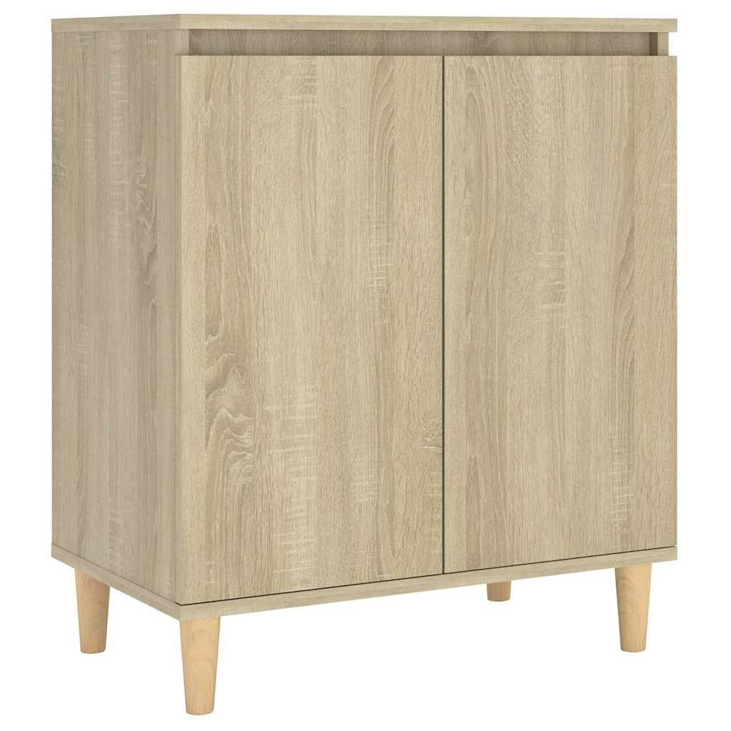 Vidaxl dressoir met houten poten 60x35x70 cm bewerkt hout sonoma eiken