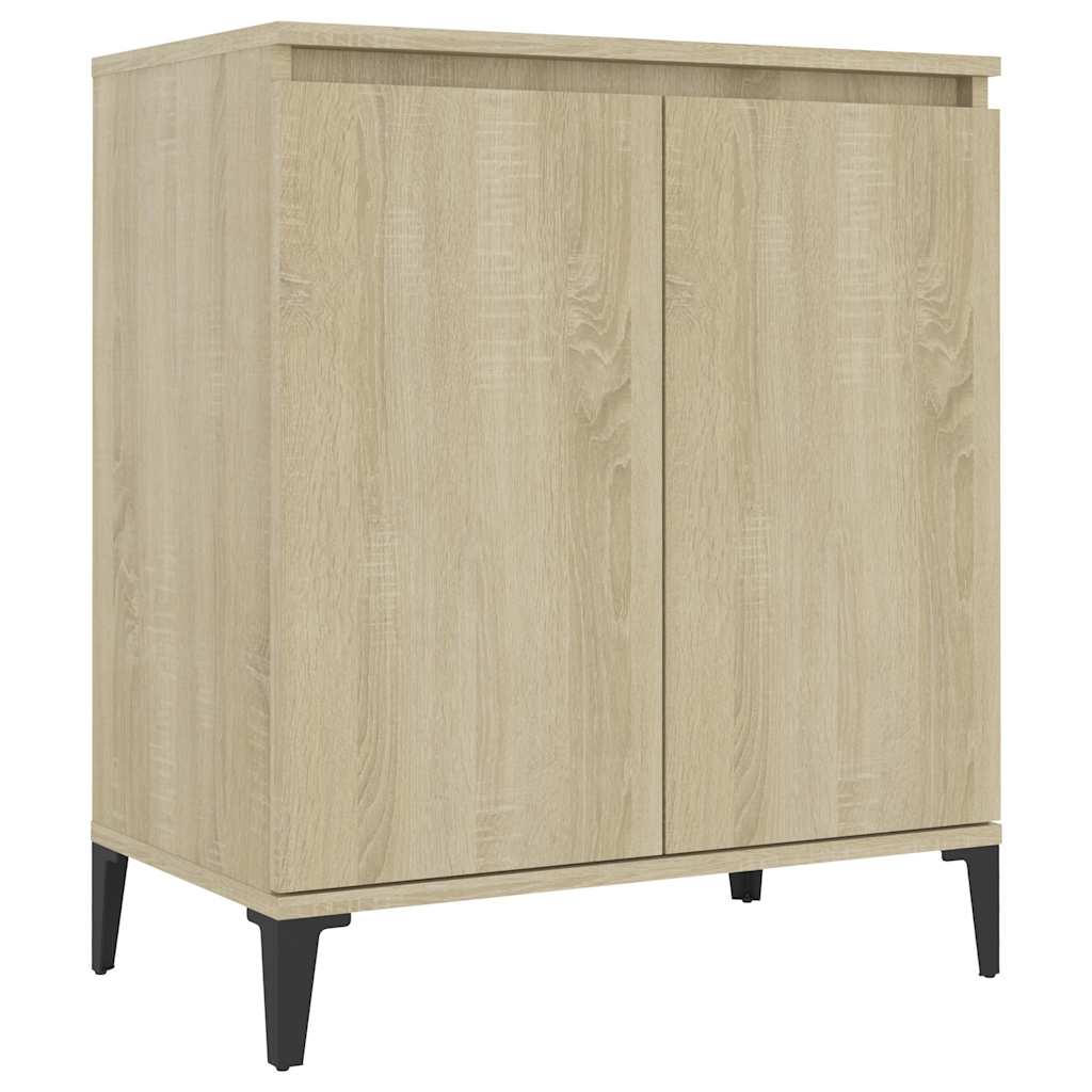 Vidaxl dressoir 60x35x70 cm bewerkt hout sonoma eikenkleurig