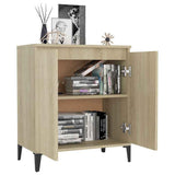 Vidaxl dressoir 60x35x70 cm bewerkt hout sonoma eikenkleurig