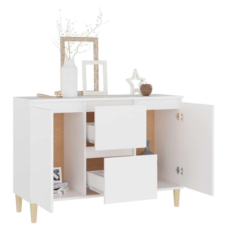 Vidaxl dressoir 101x35x70 cm bewerkt hout wit