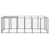 Vidaxl Hond Kennel 330x110x110 cm Stol Black