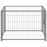 Vidaxl Hond Kennel 100x100X70 cm Stol Sëlwer faarweg