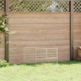 Vidaxl Hund Kennel 100x100x70 cm Stahl Silberfarbe