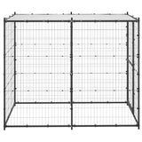 Vidaxl Chienne Kennel pour l'extérieur avec toit 110x220x180 cm en acier