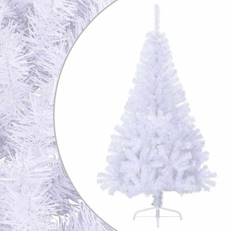 Vidaxl Kunstkerstboom mit Standardhälfte 150 cm PVC Weiß