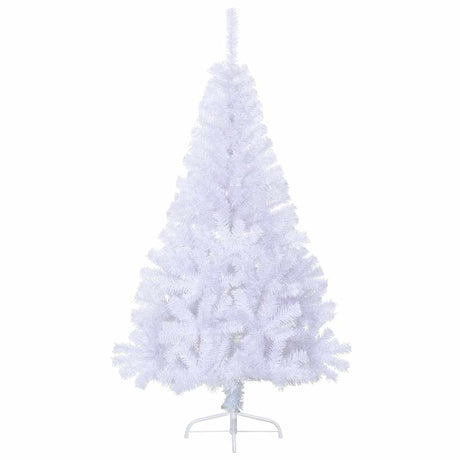 Vidaxl Kunstkerstboom mit Standardhälfte 150 cm PVC Weiß