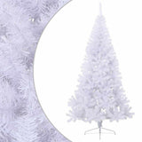 Vidaxl Kunstkerstboom mit Standardhälfte 180 cm PVC Weiß