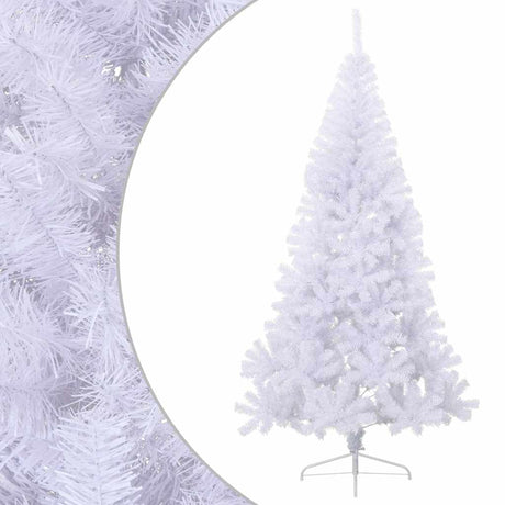 Vidaxl Kunstkerstboom mit Standardhälfte 180 cm PVC Weiß