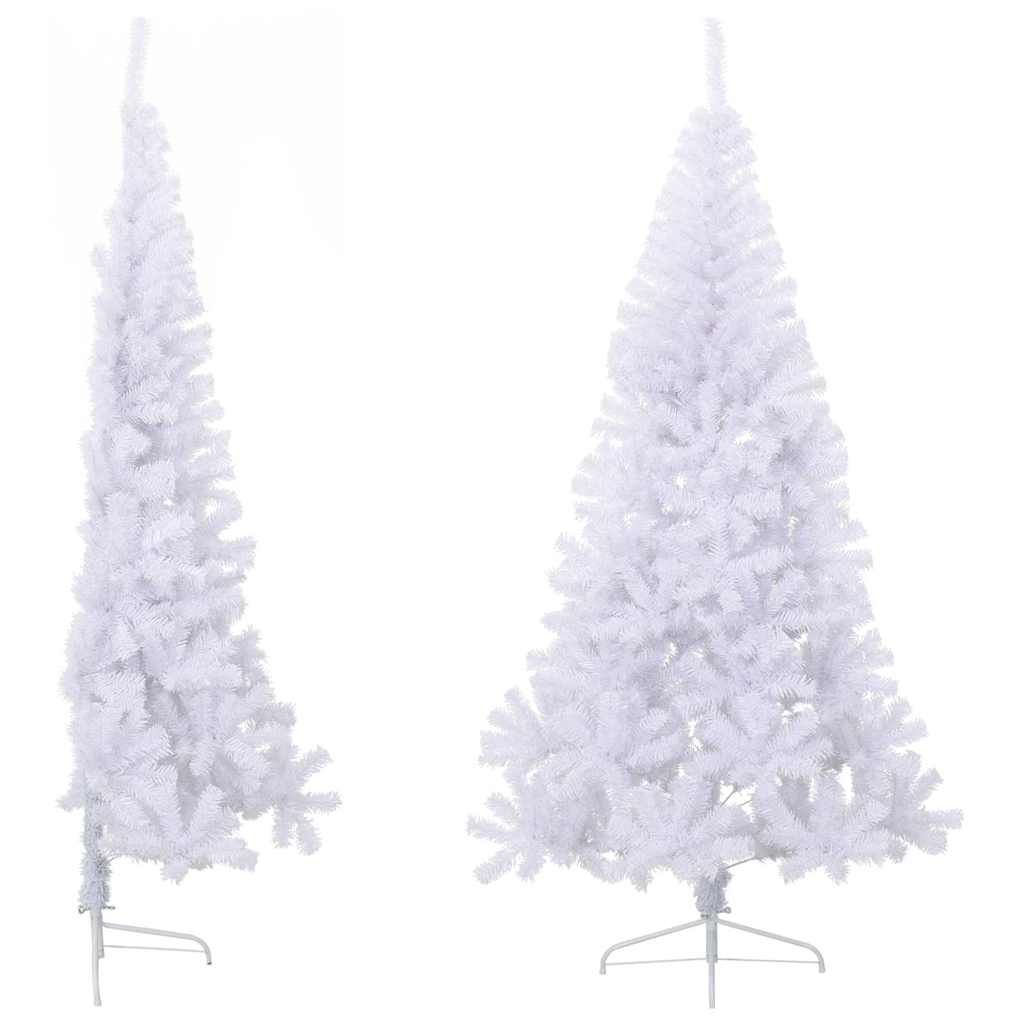 Vidaxl Kunstkerstboom s standardnim pol 180 cm PVC White