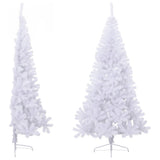 Vidaxl KunstKerstboom mit Standardhälfte 240 cm PVC Green