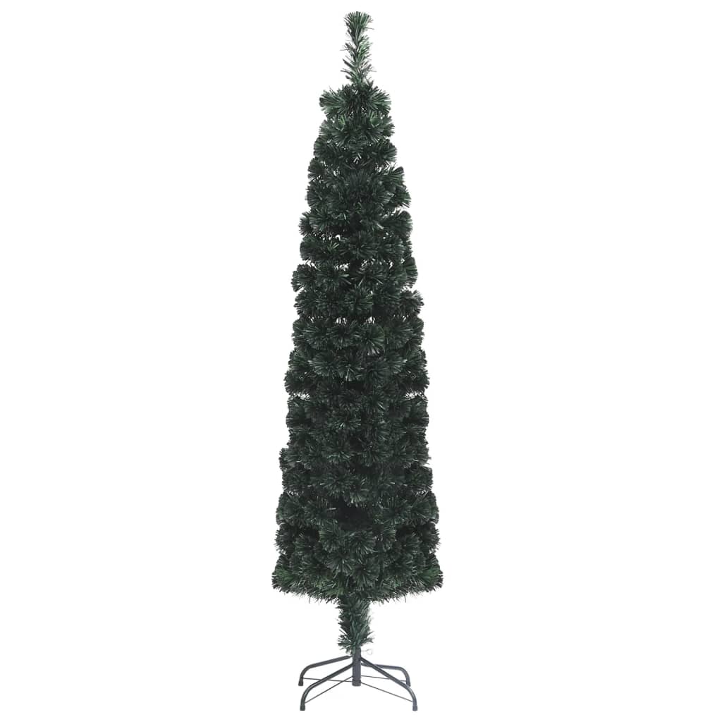 Vidaxl Kunstkerstboom mit Standard -Schmalzehörer -Glasfaser -Optik