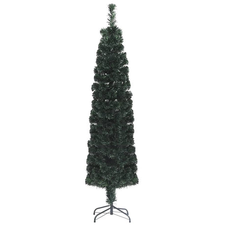 Vidaxl Kunstkerstboom mit Standard -Schmalzehörer -Glasfaser -Optik