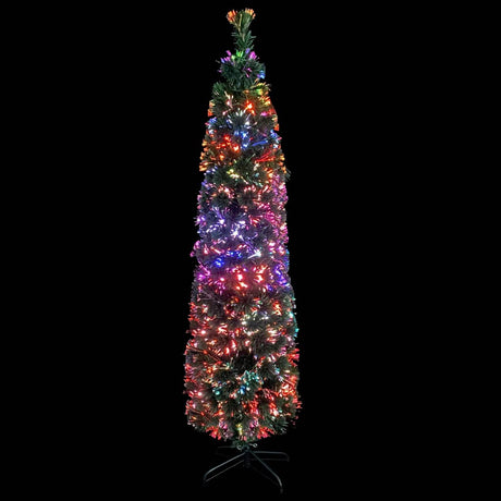 Vidaxl Kunstkerstboom mit Standard -Schmalzehörer -Glasfaser -Optik