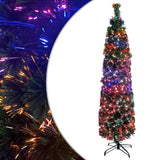 VIDAXL KUNSTKERSTBOOM mit Standard -Schmale 180 cm Faser -Optik