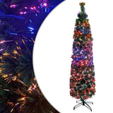 Vidaxl kunstkerstboom mit Standard -Schmalzfaser -Glasfaser -Optik