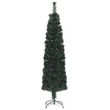 Vidaxl kunstkerstboom mit Standard -Schmalzfaser -Glasfaser -Optik