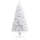 Vidaxl kunstkerstboom avec éclairage 120 cm fibre optique blanc