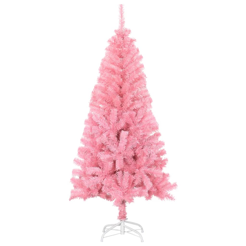 Vidaxl Kunstkerstboom s standardnim 120 cm PVC Pink