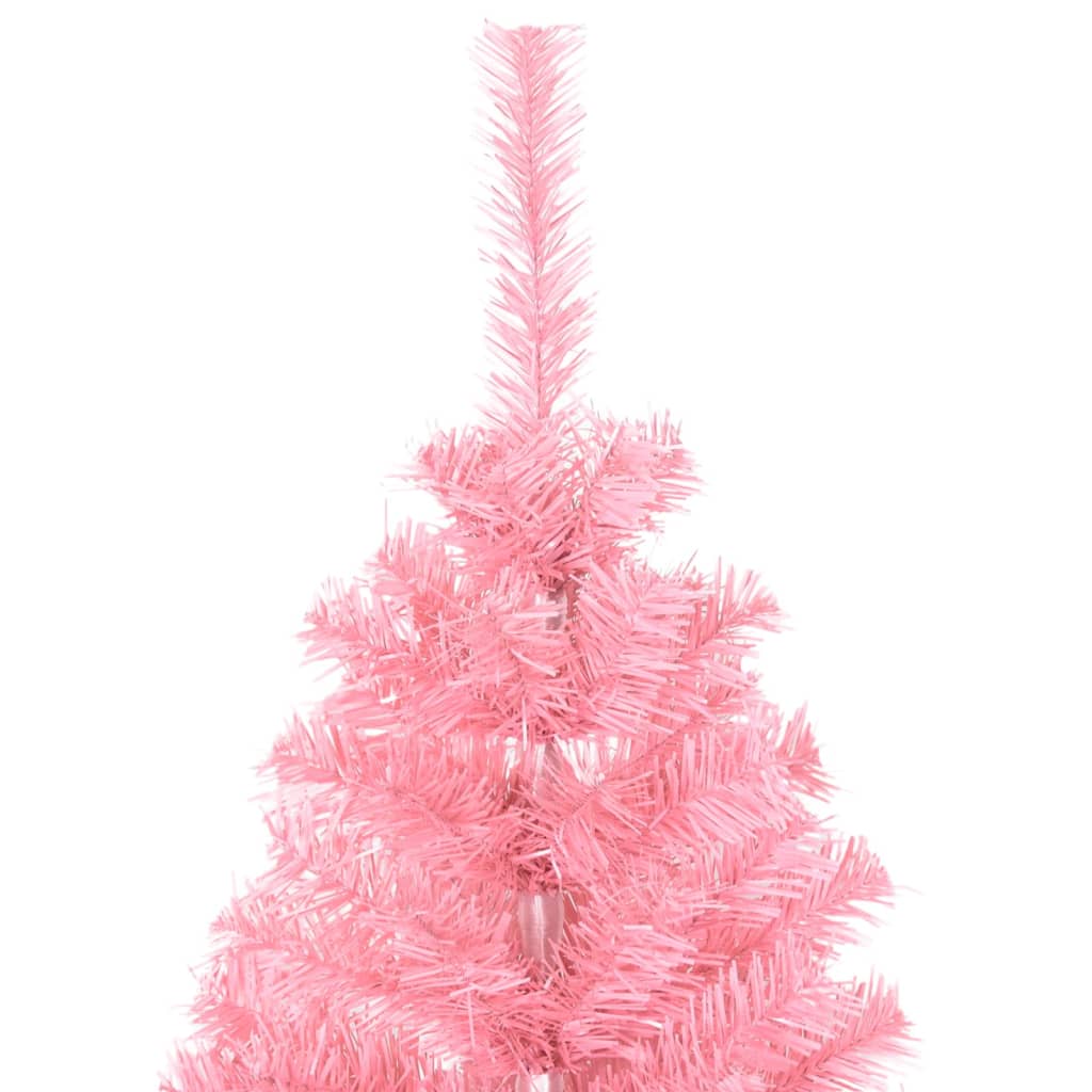 Vidaxl Kunstkerstboom s standardnim 120 cm PVC Pink