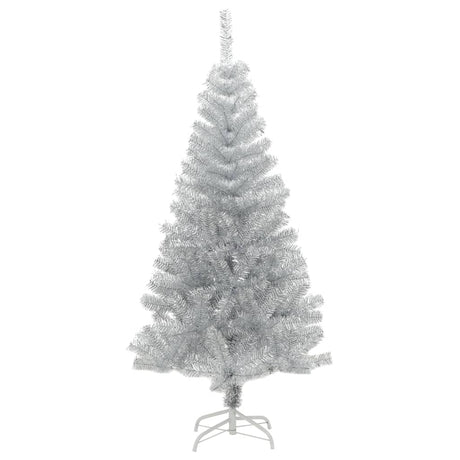 Vidaxl Kunstkerstboom mit Standard -120 -cm -Kappe silberfarben