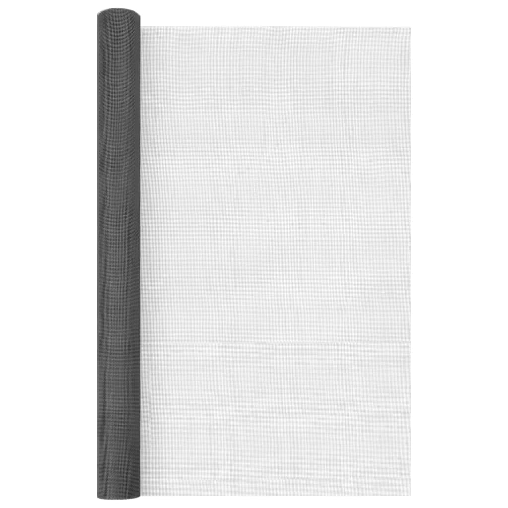 VIDAXL MESH 60x2000 cm Faserschwarz schwarz