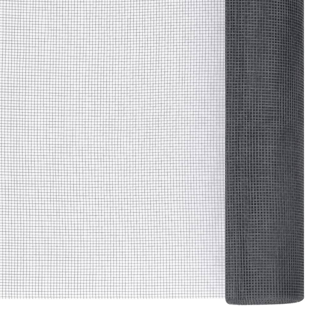 VIDAXL MESH 60x500 cm Fasergrau grau